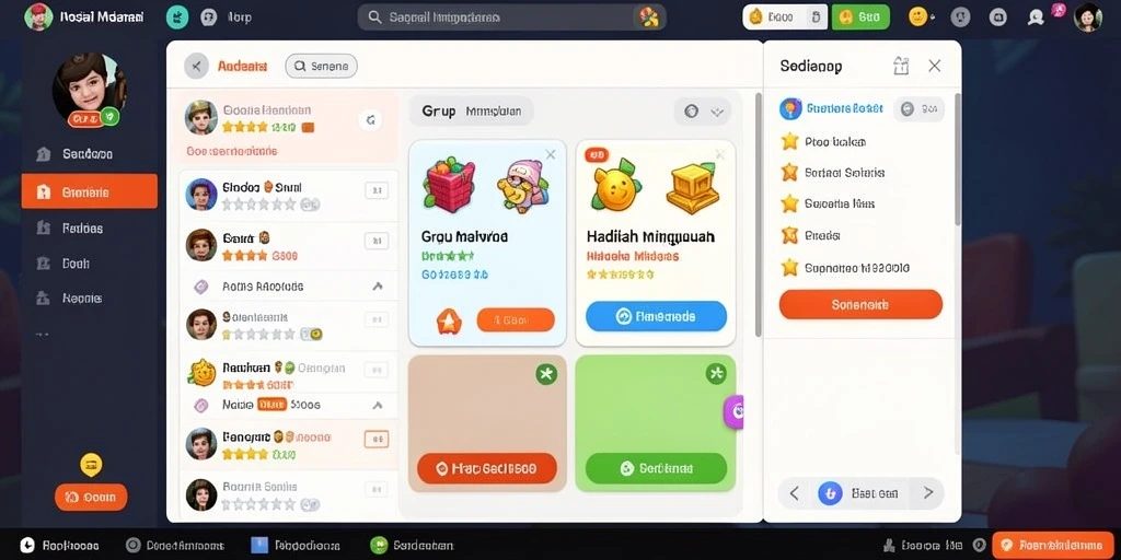 Tampilan menu utama GOCAP123 yang intuitif.