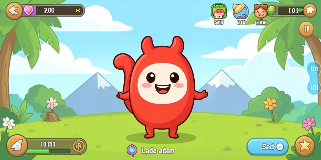 Screenshot dari petualangan karakter utama.